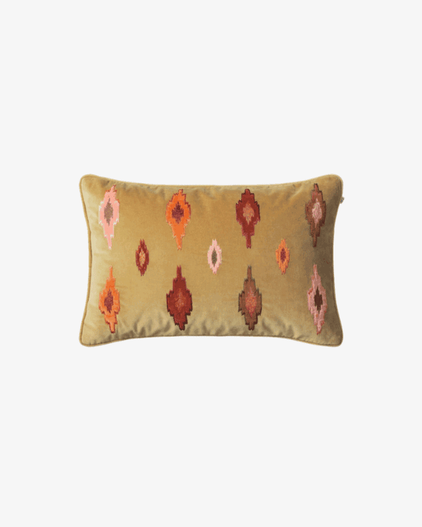 C&J Dipu Velvet-Masala Yellow Multi 40*60